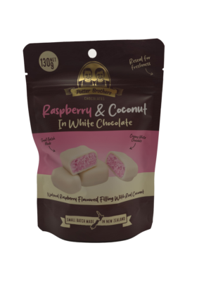 WHITE CHOCOLATE - Raspberry & Coconut