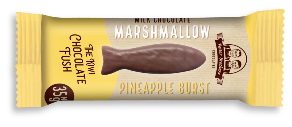 Pineapple Marshmallow Fush in Milk Chocolate 35g
